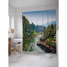 Шторка-занавеска для ванной JOYARTY