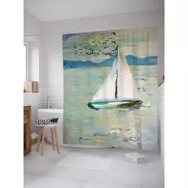 Шторка-занавеска для ванной JOYARTY