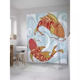 Шторка-занавеска для ванной JOYARTY