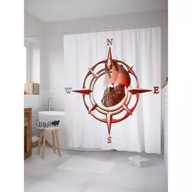 Шторка-занавеска для ванной JOYARTY