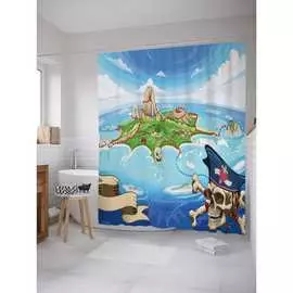 Шторка-занавеска для ванной JOYARTY