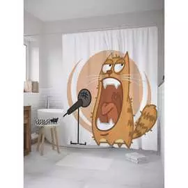 Шторка-занавеска для ванной JOYARTY