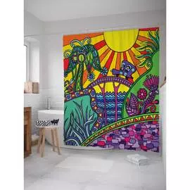 Шторка-занавеска для ванной JOYARTY