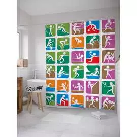 Шторка-занавеска для ванной JOYARTY