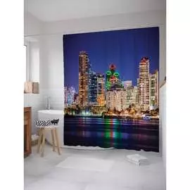 Шторка-занавеска для ванной JOYARTY