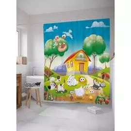 Шторка-занавеска для ванной JOYARTY