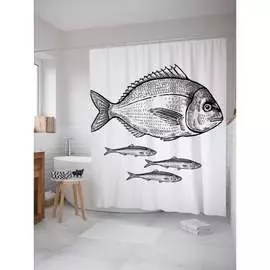 Шторка-занавеска для ванной JOYARTY