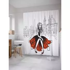 Шторка-занавеска для ванной JOYARTY