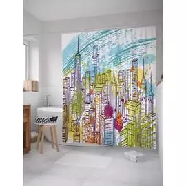 Шторка-занавеска для ванной JOYARTY