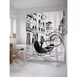 Шторка-занавеска для ванной JOYARTY