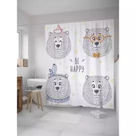 Шторка-занавеска для ванной JOYARTY