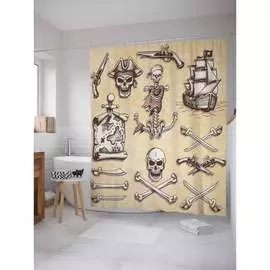 Шторка-занавеска для ванной JOYARTY