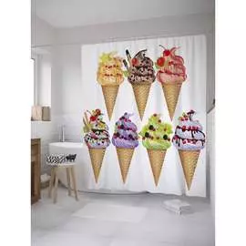 Шторка-занавеска для ванной JOYARTY