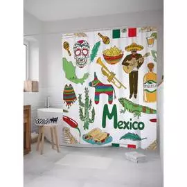 Шторка-занавеска для ванной JOYARTY