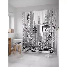 Шторка-занавеска для ванной JOYARTY