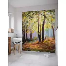 Шторка-занавеска для ванной JOYARTY