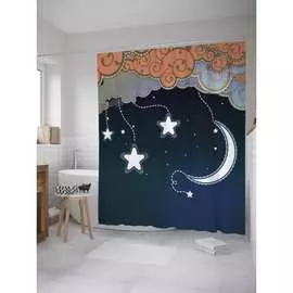 Шторка-занавеска для ванной JOYARTY