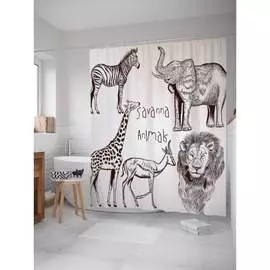 Шторка-занавеска для ванной JOYARTY