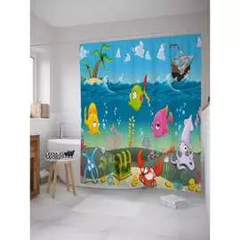 Шторка-занавеска для ванной JOYARTY