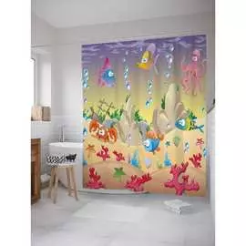 Шторка-занавеска для ванной JOYARTY