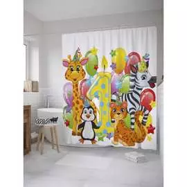 Шторка-занавеска для ванной JOYARTY