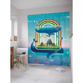 Шторка-занавеска для ванной JOYARTY