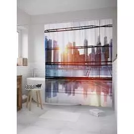 Шторка-занавеска для ванной JOYARTY