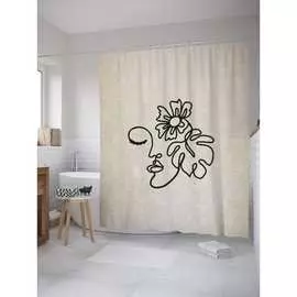 Шторка-занавеска для ванной JOYARTY