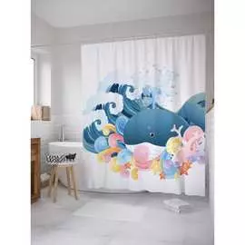 Шторка-занавеска для ванной JOYARTY