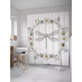 Шторка-занавеска для ванной JOYARTY