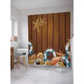 Шторка-занавеска для ванной JOYARTY