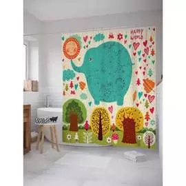 Шторка-занавеска для ванной JOYARTY