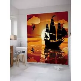 Шторка-занавеска для ванной JOYARTY