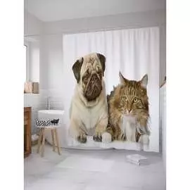 Шторка-занавеска для ванной JOYARTY