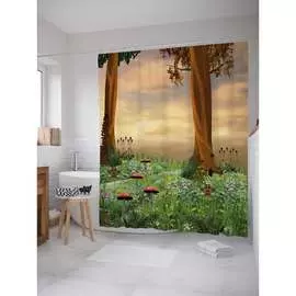 Шторка-занавеска для ванной JOYARTY