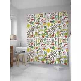 Шторка-занавеска для ванной JOYARTY