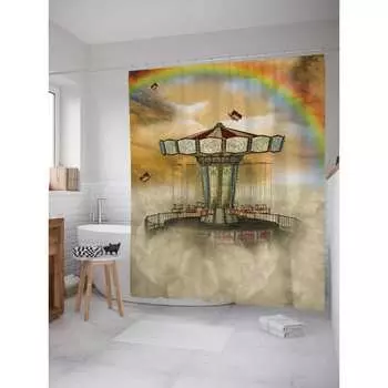 Шторка-занавеска для ванной JOYARTY