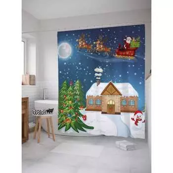 Шторка-занавеска для ванной JOYARTY