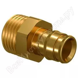 Штуцер с наружной резьбой uponor q&amp;e 20-g1/2"нр '90ф up 1033437