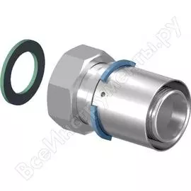 Штуцер uponor s-press plus 20-g3/4, с накидной гайкой 1070605