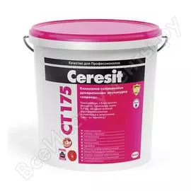 Силикатно-силиконовая штукатурка Церезит Короед CT 175 1318441