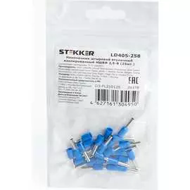 Штыревой втулочный изолированный наконечник STEKKER 39378