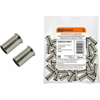 Штыревой втулочный неизолированный наконечник TDM ELECTRIC SQ0523-0007