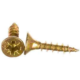 Шуруп для дерева саморезик 3,5х16 универсальный потай., желтый цинк, pz-2, 1000 шт syz-3,5х16-1 000