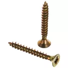 Шуруп для дерева саморезик 3.5х30 универсальный потай, желтый цинк, pz-2 1000шт syz-3.5х30-1 000