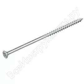 Шуруп rusconnect cs 08280 с/нарез. д/дерева, потай 8х280 50 шт. белый цинк 310828