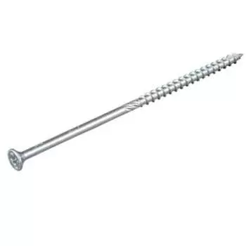 Шуруп rusconnect cs 10160 с/нарез. д/дерева, потай 10х160 50 шт. белый цинк 311016