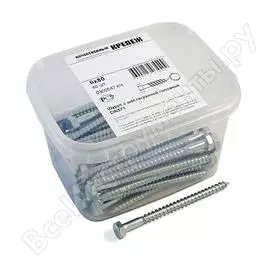 Шуруп качественный крепеж 6/ 80 (60 шт.) 0300547