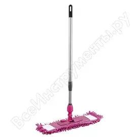 Швабра для влажной уборки in'loran лапша, фиолетовый, шенилл, ручка телескопическая s-l111vt