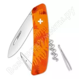 Швейцарский нож swiza c01 camouflage 95 мм, 6 функций, оранжевый kni.0010.2060